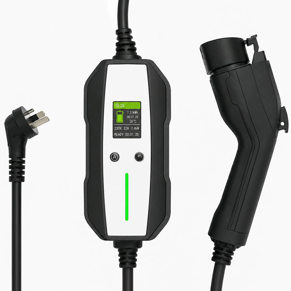 Smart EV Charger Type 2 - 2.3kW | 10A | 5Metre