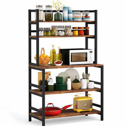 5-Tier Kitchen Rack with  Microwave Storage Shelf 80cm x 169cm