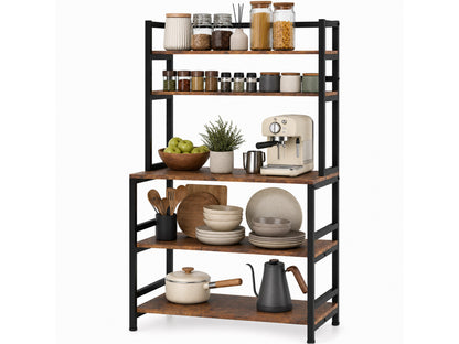 5-Tier Kitchen Rack with  Microwave Storage Shelf 80cm x 169cm
