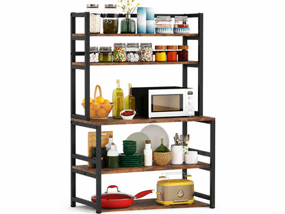 5-Tier Kitchen Rack with  Microwave Storage Shelf 80cm x 169cm