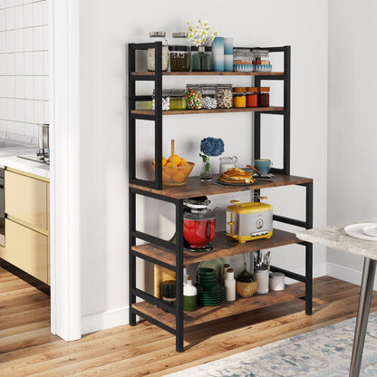 5-Tier Kitchen Rack with  Microwave Storage Shelf 80cm x 169cm