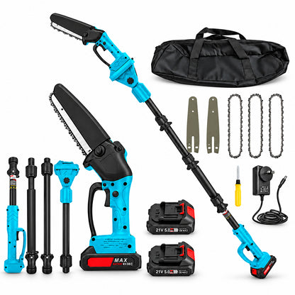 Cordless Chainsaw Mini Chain Saws with Extension Pole