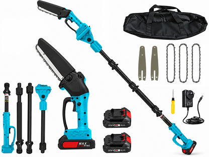 Cordless Chainsaw Mini Chain Saws with Extension Pole