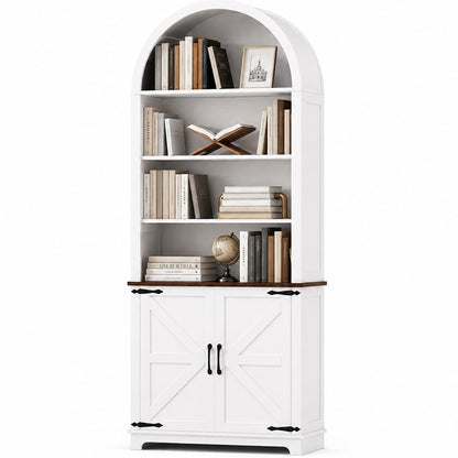 Ziva Arched Bookshelf Bookcase