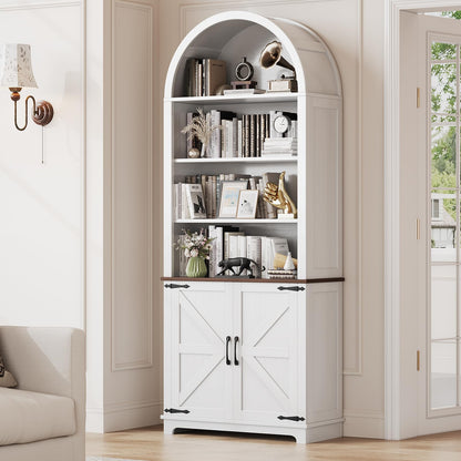 Ziva Arched Bookshelf Bookcase