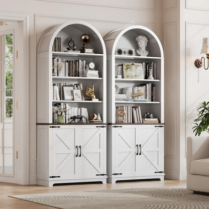 Ziva Arched Bookshelf Bookcase
