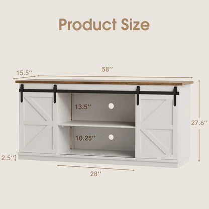 Entertainment Unit TV cabinet with Sliding Door