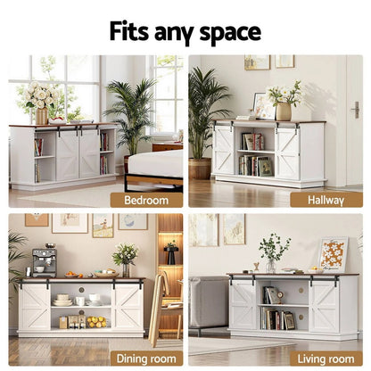 Entertainment Unit TV cabinet with Sliding Door