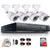 Front view of security camera system 4 channel DVR unit