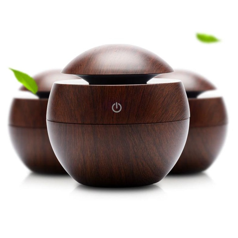Aroma diffuser humidifier showing compact 130ml water tank