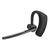 Bluetooth wireless headset handsfree showing black colour and sleek design