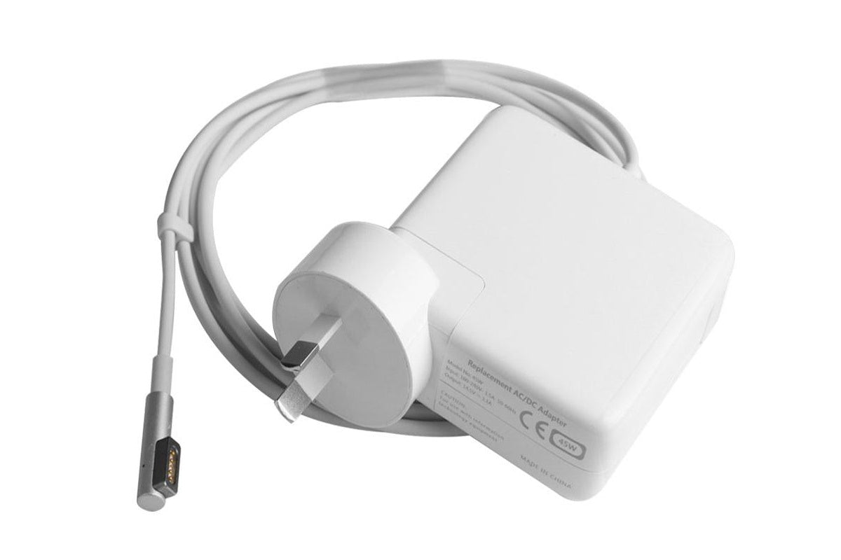 Close up of Macbook Air charger Magsafe 45W connector tip