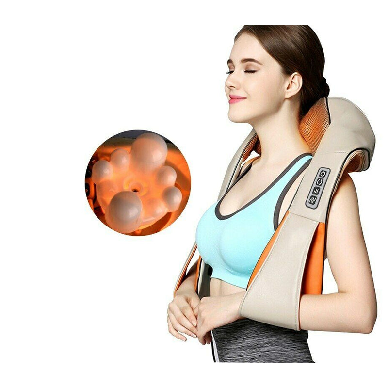 Neck massager Shiatsu 3D kneading showing ergonomic U shape