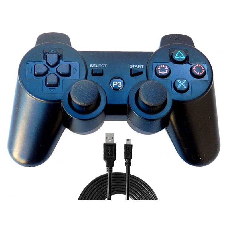 PS3 wireless controller replacement showing front buttons and joysticks