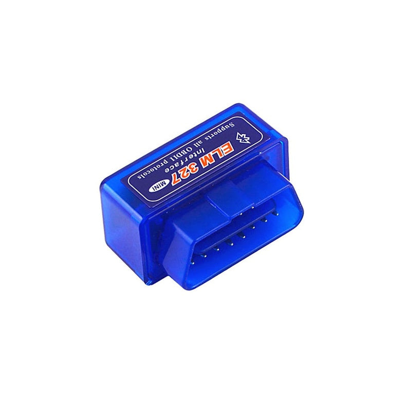 OBD2 scanner Bluetooth ELM327 showing front view with compact size