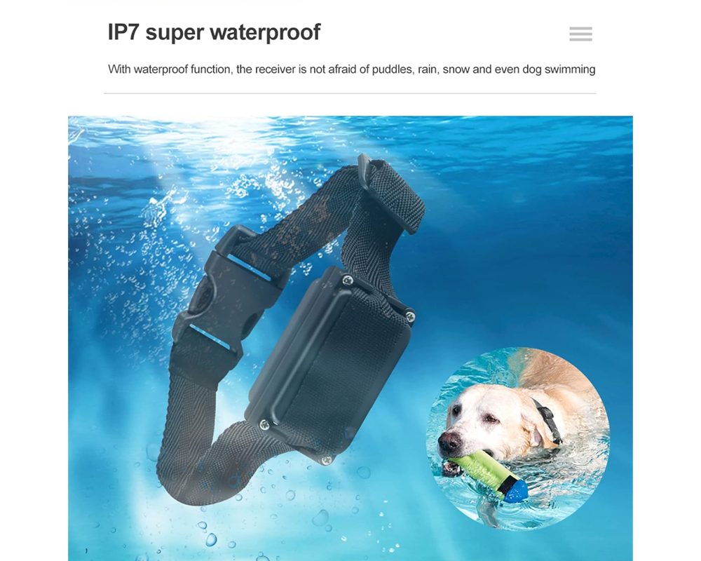 Electric Dog Fence System Rechargeable Fencing 2 Collars