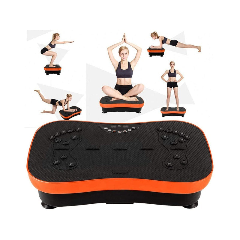Vibration plate exercise machine top view showing anti-skid surface
