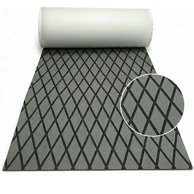 Boat flooring mat showing dark grey EVA foam texture