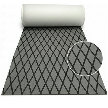 Boat flooring mat showing dark grey EVA foam texture