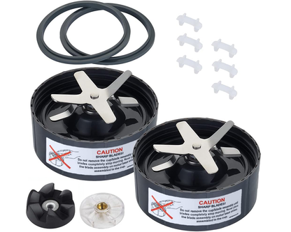 Side view of Nutribullet 600W 900W blade with plastic and metal parts