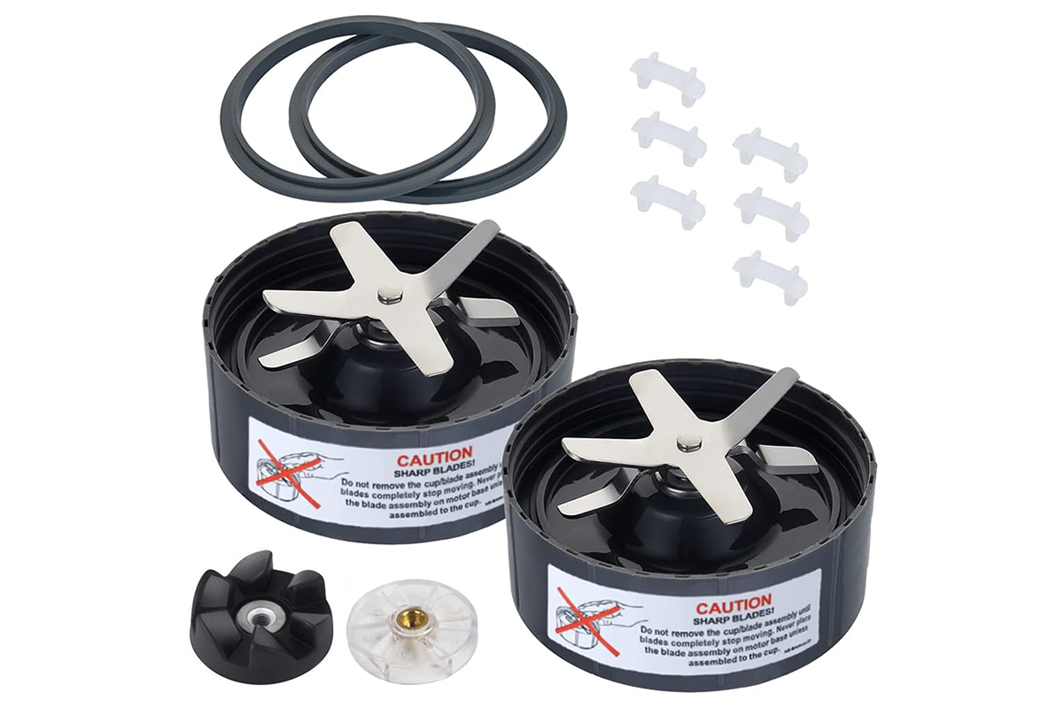 Close up of Nutribullet blade seals ensuring leak-free blending