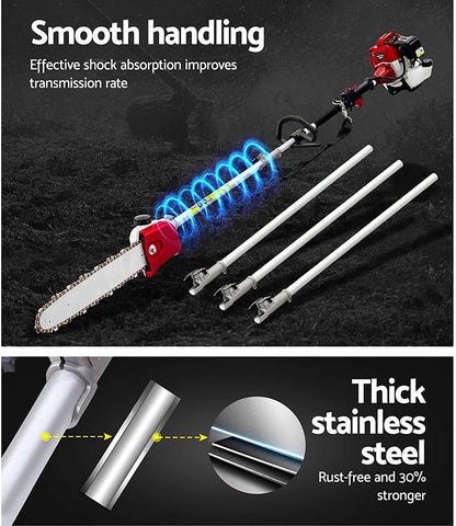 High-Powered Brush Weed Cutter Saw Hedge Trimmer 10 in 1