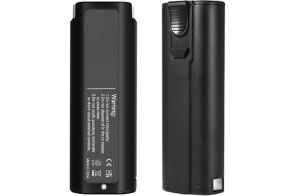 Side angle of Paslode battery replacement 3AH showing dimensions