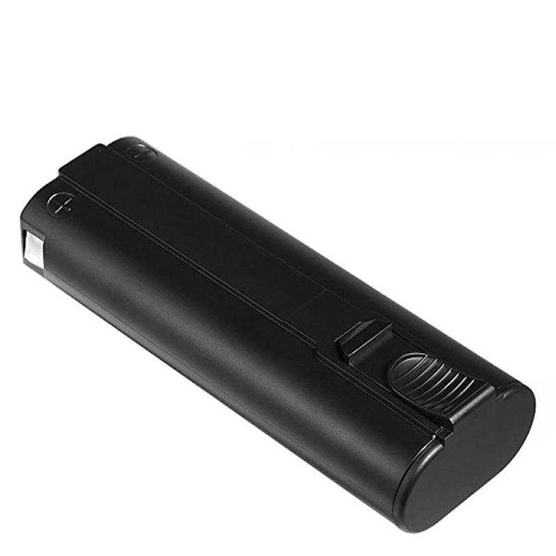 Paslode nail gun battery side view showing black casing