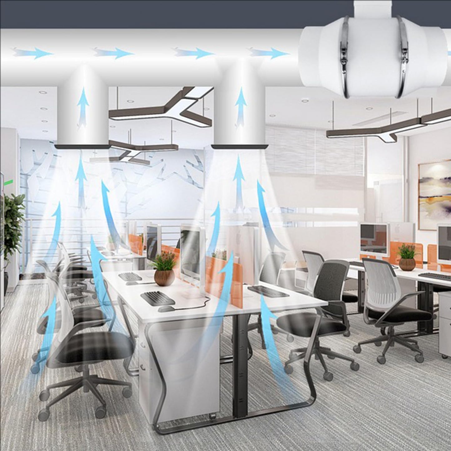 4" Inline Extractor Fan Exhaust Duct