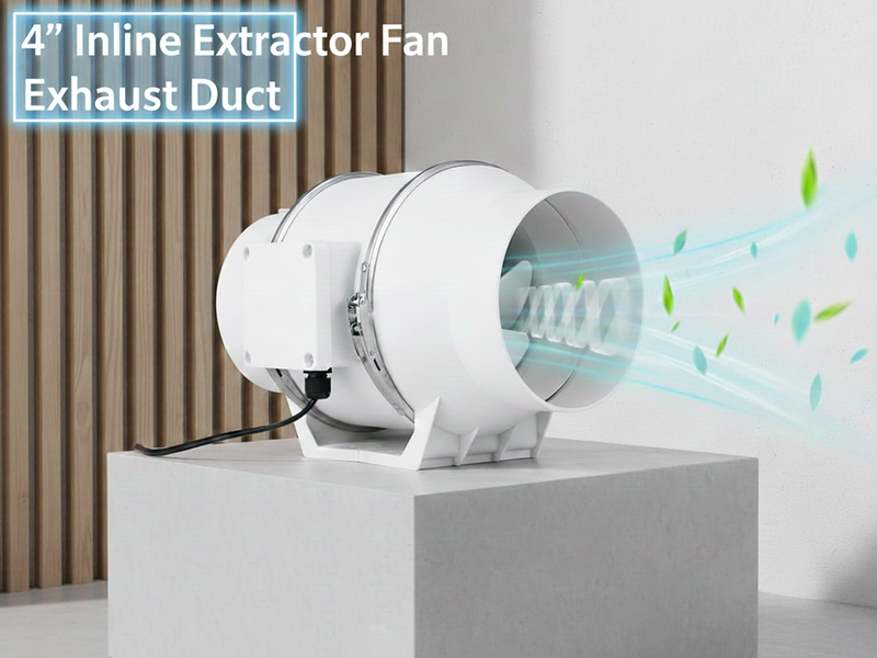 4" Inline Extractor Fan Exhaust Duct
