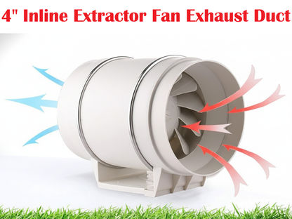 4" Inline Extractor Fan Exhaust Duct