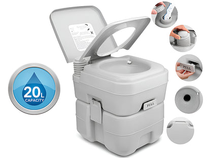 Portable Toilet for Camping 20L