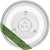 Microwave turntable glass plate 315mm diameter top view