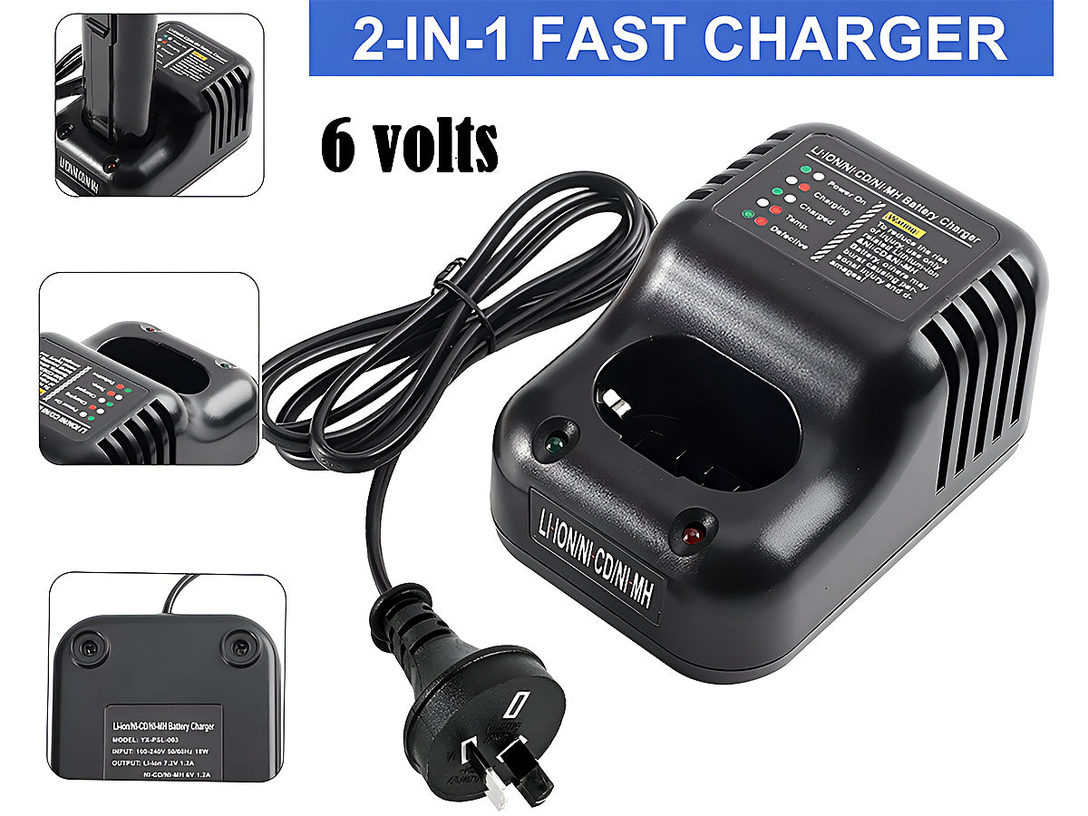 Paslode Battery Charger with 2 Batteries 3Ah