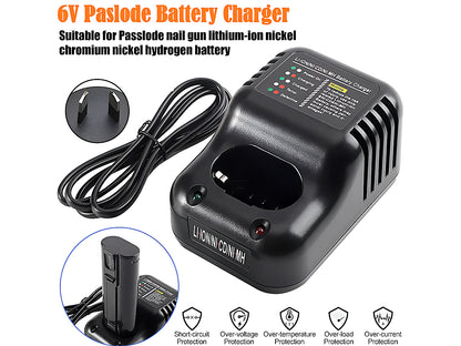 Paslode Battery Charger with 2 Batteries 3Ah