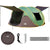 Camping tent 4-6 person in army green showing front door open