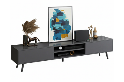 Side angle of Entertainment Unit TV Stand showing low-height profile