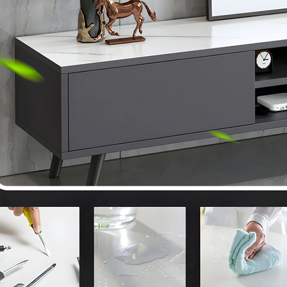 Entertainment Unit TV Stand showing stable leg support