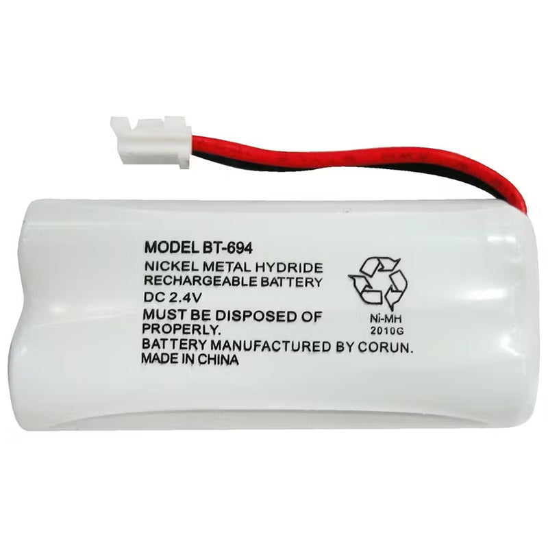 Replacement battery for Uniden BT694 cordless phone showing front view