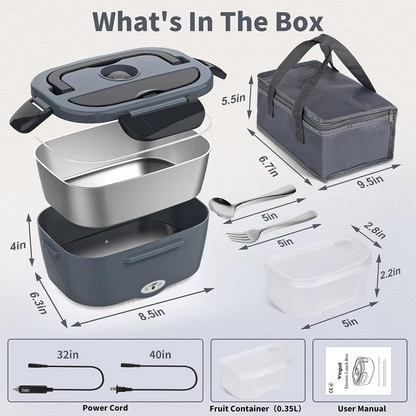 Electric Heating Lunch Box 1.5L