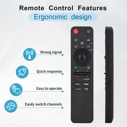 LG TV Remote MR25GA in use with Google Assistant voice command