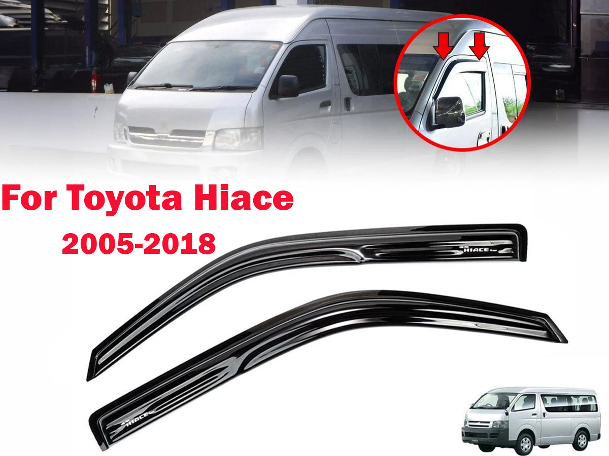 WINDOW VISOR WEATHER SHIELD SUITABLE FOR TOYOTA HIACE 2005-2018