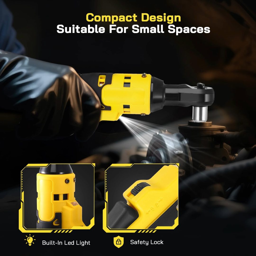 Ratchet wrench showing forward and reverse control switch