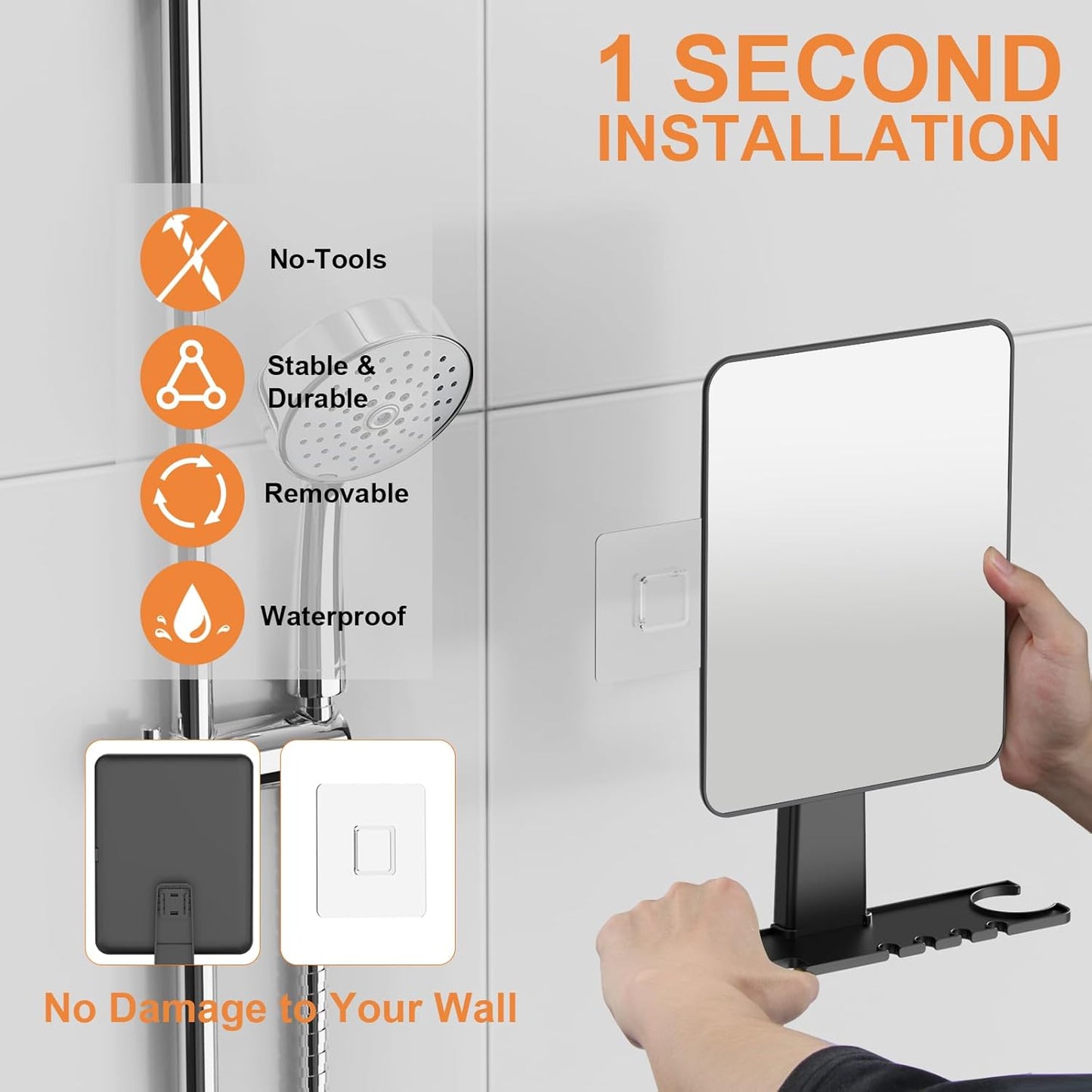 Bathroom Shaving Mirror Fogless Shower Mirror