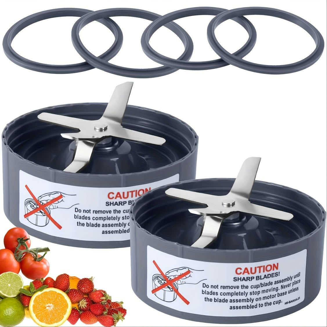 Nutribullet blade 600W 900W with seals installed on blender base