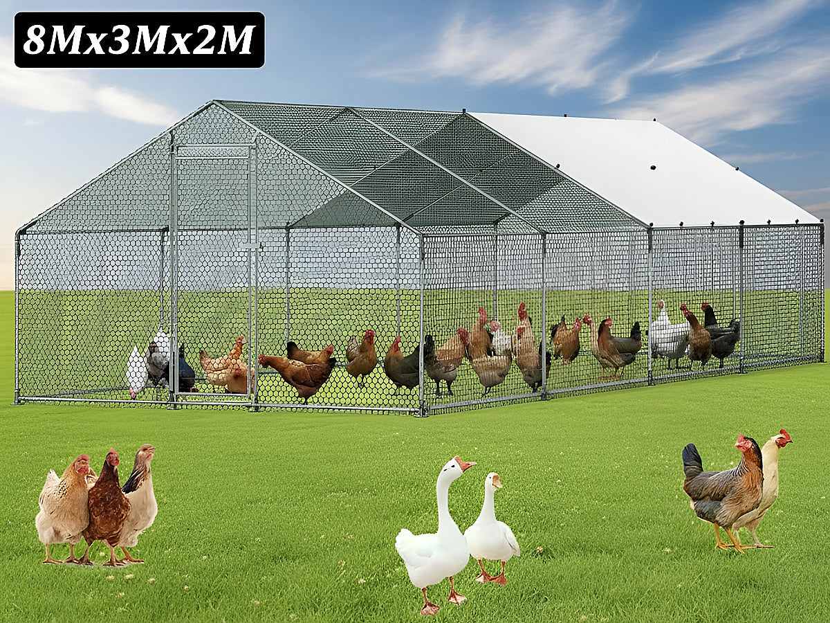 Chicken coop lockable door for secure animal housing