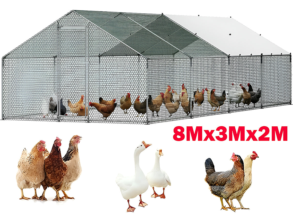 Top view of chicken coop waterproof PE canopy roof