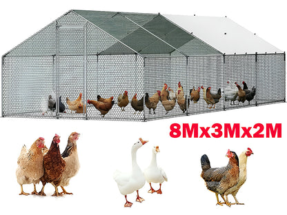 Top view of chicken coop waterproof PE canopy roof