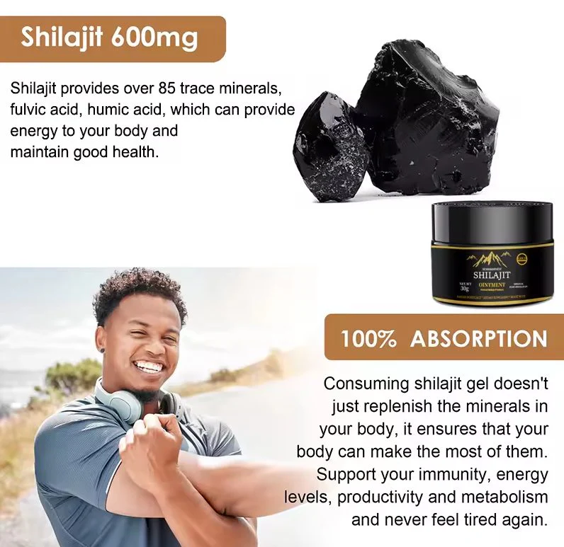 Organic Shilajit Resin 150g with measuring spoon for dosage