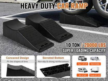 Low Profile Car Ramps 10Ton